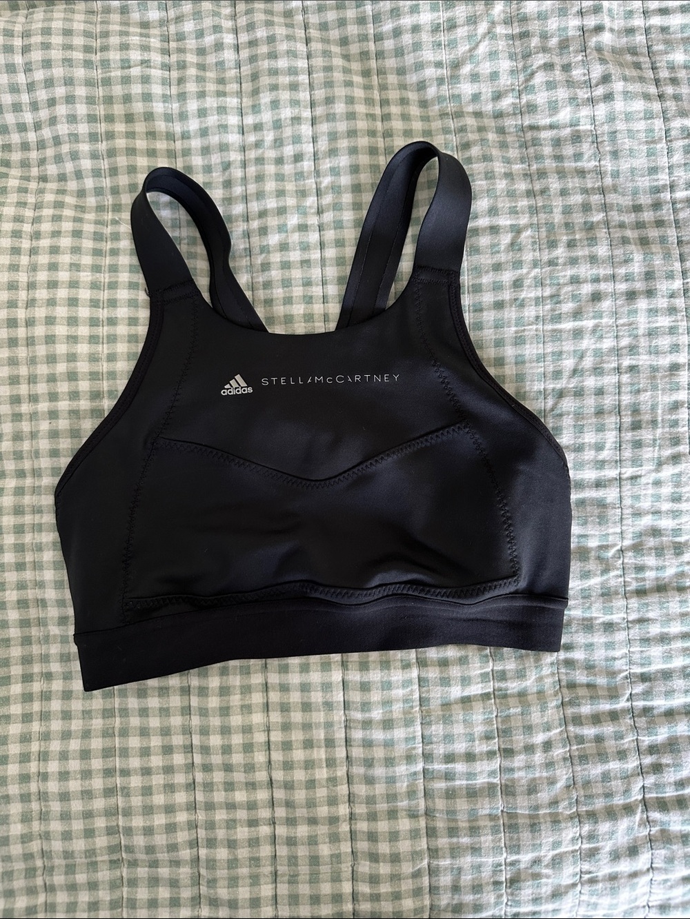 Adidas by Stella McCartney Black Women's Swim Top with Double Straps